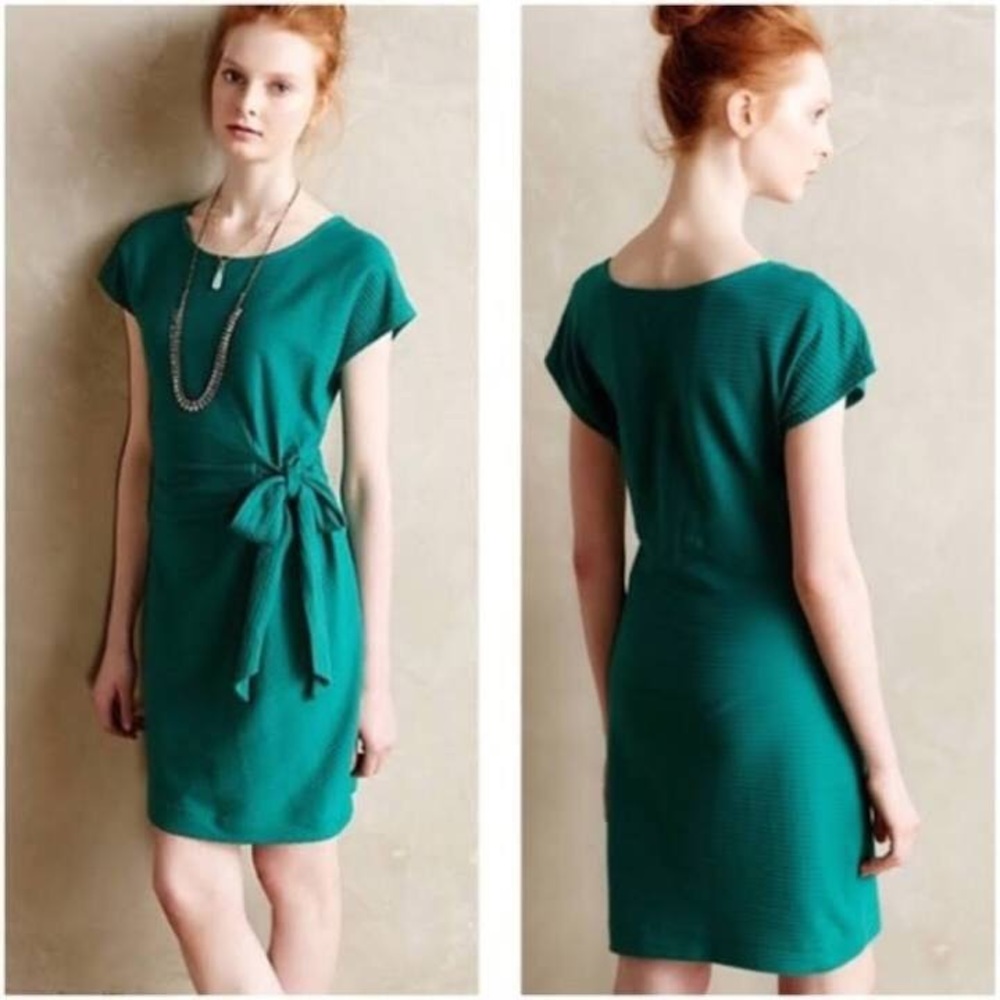 Anthropologie dress in green